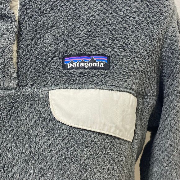 Patagonia Womens Re-Tool Snap-T Fleece Jacket Sweater Pullover Gray Size Small - Picture 5 of 12